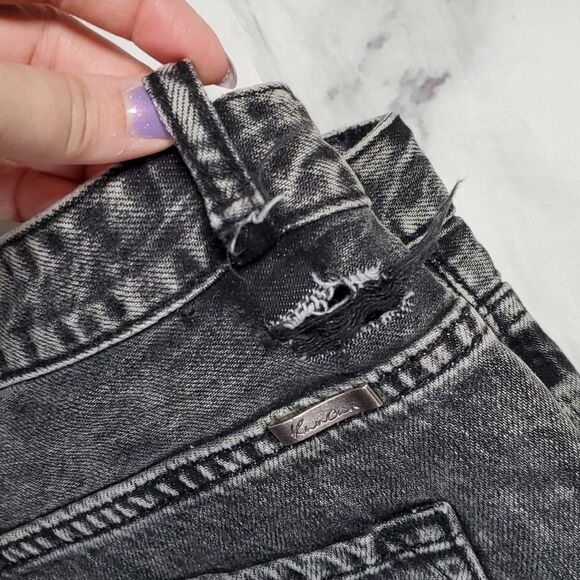 KanCan Black Distressed Straight Jeans - Picture 2 of 6